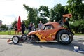 The Drag Racing car is on Professional Ukrainian Drag Racing Series Show