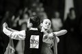 Bila Tserkva, Ukraine. February 22, 2013 International open dance sport competition Stars of Ukraine 2013. Little boy and girl d