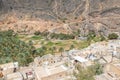 Bilad Sayt, a spectacular mountain village in Oman Royalty Free Stock Photo