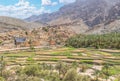 Bilad Sayt, a spectacular mountain village in Oman Royalty Free Stock Photo