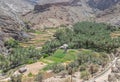 Bilad Sayt, a spectacular mountain village in Oman Royalty Free Stock Photo