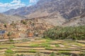 Bilad Sayt, a spectacular mountain village in Oman Royalty Free Stock Photo