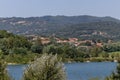 The Bilancino Lake. Lago di Bilancino, Barberino del Mugello, Florence, Italy: landscape at dawn of the picturesque lake in the