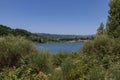 The Bilancino Lake. Lago di Bilancino, Barberino del Mugello, Florence, Italy: landscape at dawn of the picturesque lake in the