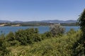 The Bilancino Lake. Lago di Bilancino, Barberino del Mugello, Florence, Italy: landscape at dawn of the picturesque lake in the