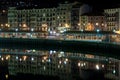 Bilbao, Basque Country, Spain cityscape at night