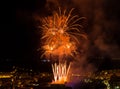 Bilbao celebrating its parties with fireworks