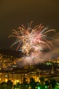 Bilbao celebrating its parties with fireworks