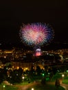 Bilbao celebrating its parties with fireworks