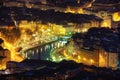 Bilbao city at night