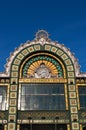 Bilbao Concordia station, details, decorations, Bilbao, province of Biscay, Basque Country, Spain, Iberian Peninsula, Europe Royalty Free Stock Photo