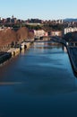 The skyline of Bilbao, Nervion River, Basque Country, Spain, Northern Spain, Iberian Peninsula, Europe