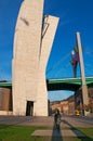 The public sculpture of Ramon Rubial Cavia, socialist, Bilbao, Basque Country, Spain, Northern Spain, Iberian Peninsula, Europe