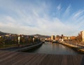 The skyline of Bilbao, province of Biscay, Basque Country, Spain, Northern Spain, Iberian Peninsula, Europe Royalty Free Stock Photo