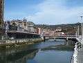Bilbao, Puente del Arenal, Spain. Royalty Free Stock Photo