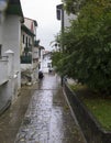 Bilbao, rainy day in October Royalty Free Stock Photo