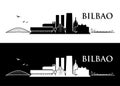 Bilbao skyline - Spain - vector illustration