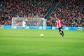 BILBAO, SPAIN - ARPIL 7: Mikel Balenziaga in the match between Athletic Bilbao and Sevilla in the UEFA Europa League, celebrated