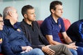 BILBAO, SPAIN - AUGUST 28: Luis Enrique and Juan Carlos Unzue, the coaching staff, in the match between Athletic Bilbao and FC Bar Royalty Free Stock Photo