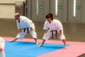 BILBAO, SPAIN - FEBRUARY 27: Demonstration by men and women faculties of Japanese traditional martial arts in III Japan Weekend Bi