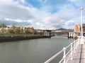 Bilbao, Spain. March 03, 2018: photo near The Guggenheim Museum