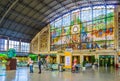 BILBAO, SPAIN, OCTOBER 29,2014: Interior of the Abando Indalecio Prieto train station in Bilbao, Spain...IMAGE Royalty Free Stock Photo