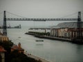 Steel transporter bridge from Bilbao Spain