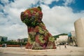 Bilbao, Spain - sep, 2021 Puppy, sculpture designed by Jeff Koons