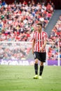 BILBAO, SPAIN - SEPTEMBER 18: Aymeric Laporte, Athletic Club Bilbao player, in the match between Athletic Bilbao and Valencia CF, Royalty Free Stock Photo