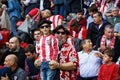 BILBAO, SPAIN - SEPTEMBER 18: Unidentified fans of Athletic during a Spanish League match between Athletic Bilbao and Valencia CF,