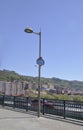 Bilbao, 13th april: City Landscape from Salbeko Zubia Bridge of Bilbao city in Basque Country of Spain