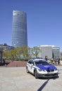 Bilbao, 13th april: Iberdrola dorrea Tower Building from Bilbao city in Basque Country of Spain