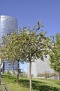 Bilbao, 13th april: Iberdrola dorrea Tower Building place from Bilbao city in Basque Country of Spain