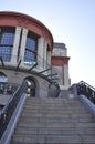 Bilbao, 13th april: Ribera Market Building from Downtown of Bilbao city in Basque Country of Spain Royalty Free Stock Photo