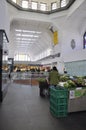 Bilbao, 13th april: Ribera Market Interior from Downtown of Bilbao city in Basque Country of Spain Royalty Free Stock Photo