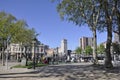 Bilbao, 13th april: Scene with Areatzako Park from Downtown of Bilbao city in Basque Country of Spain