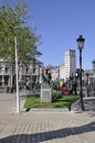 Bilbao, 13th april: Scene with Areatzako Park from Downtown of Bilbao city in Basque Country of Spain