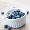 Bilberry in bowl