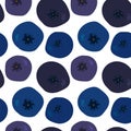 Bilberry seamless pattern