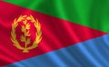 Bild der Flagge Eritrea. Serie `Afrika`