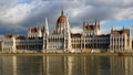 The bilding of Parliament in Budapest, Hungary Royalty Free Stock Photo