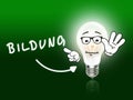 Bildung Bulb Lamp Energy Light green Royalty Free Stock Photo