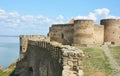 BILGOROD-DNISTROVSKYJ, UKRAINE - June, 03, 2019: Bilhorod-Dnistrovskyi castle  or Akkerman fortress architectural monument of XIII Royalty Free Stock Photo