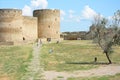 Bilhorod-Dnistrovskyi castle or Akkerman fortress architectural monument of XIII- Royalty Free Stock Photo