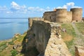 Bilhorod-Dnistrovskyi castle or Akkerman fortress architectural monument of XIII-XIV centuries in Ukraine Royalty Free Stock Photo