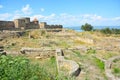 Bilhorod-Dnistrovskyi castle or Akkerman fortress architectural monument of XIII-XIV centuries Royalty Free Stock Photo