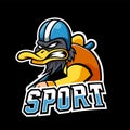 Biliard sport or esport gaming mascot logo template, for your team Royalty Free Stock Photo