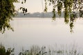 Bilimbayevsky pond in the morning. Royalty Free Stock Photo