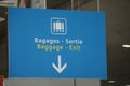 Baggage - Exit sign