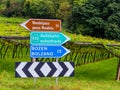 Bilingual signs German above, Italian below Royalty Free Stock Photo